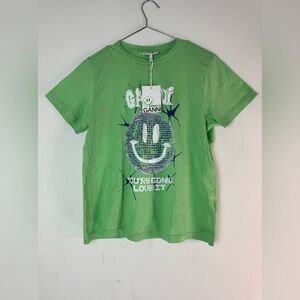 GANNI green disco ball graphic T-shirt unisex size S Brand New With Tag